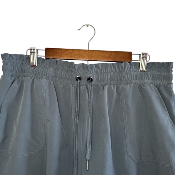 Danskin Slate Blue Paperbag Athletic Shorts - Picture 2 of 6